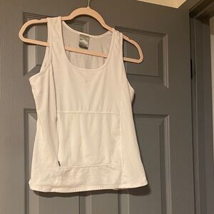 Nike Women's Classic Dri fit  White Tank Top with mesh pocket size medium